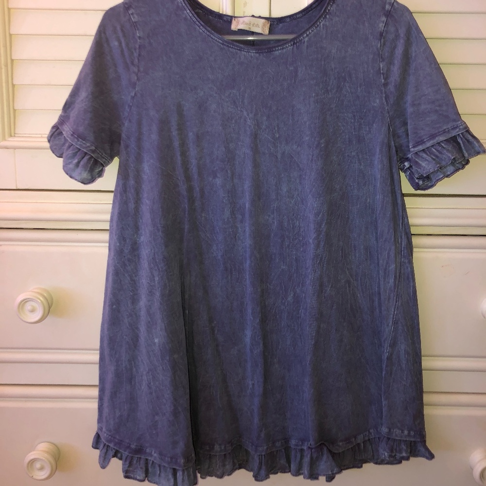 Blue Acid Washed Shirt